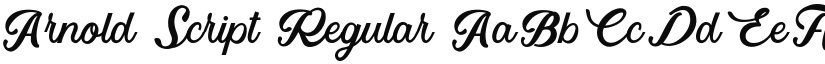 Arnold Script Regular font