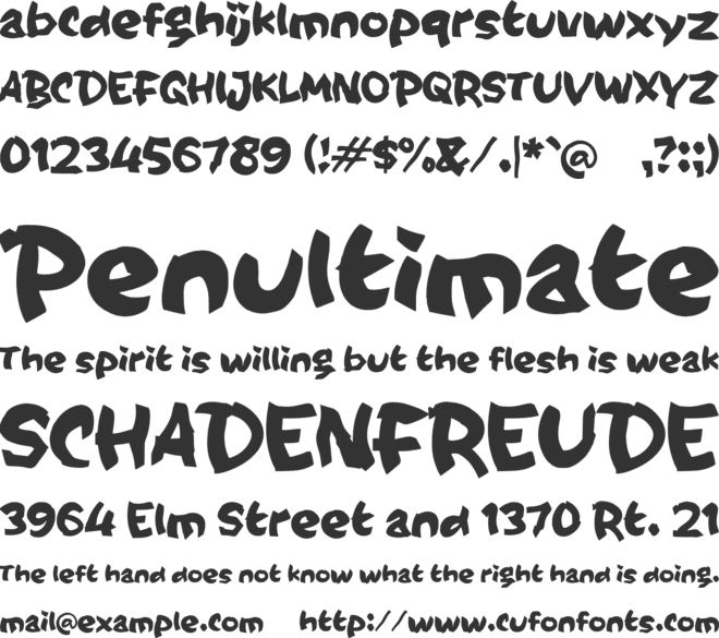 Qaaree font preview