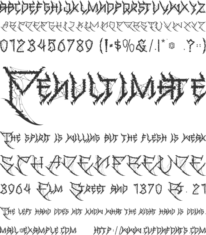 Metalico - Personal use font preview