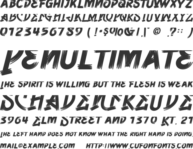 Queen Rocker-Personal use font preview