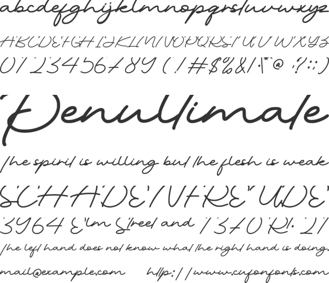 Ocean Trace-Personal use font preview