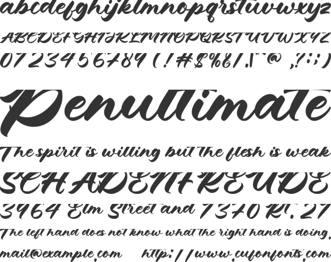 Roaring Majesty - Personal use font preview