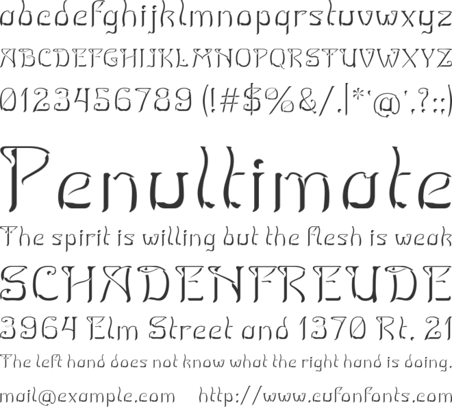 Sunlit Horta Twin font preview