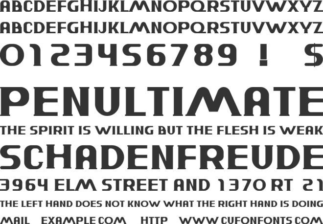 Warriot Similar font preview