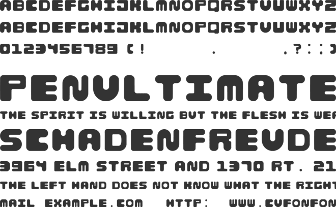 Bubble-Caps-Fill font preview