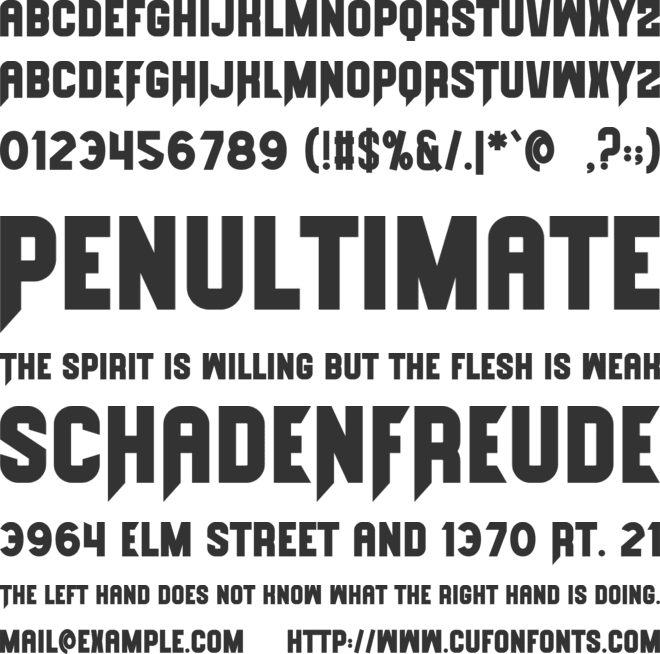 Patriotic Christmas font preview