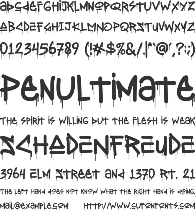 Skater Street font preview