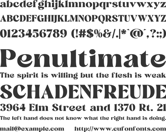 Miches Personal Use Only font preview