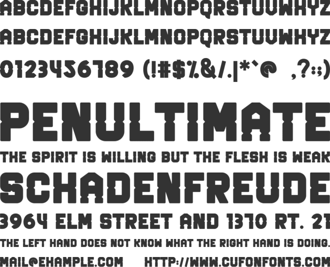 Ghost Buster font preview