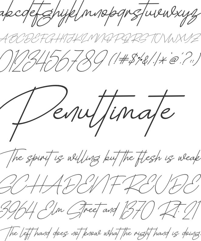 Brenford  - Personal Use font preview