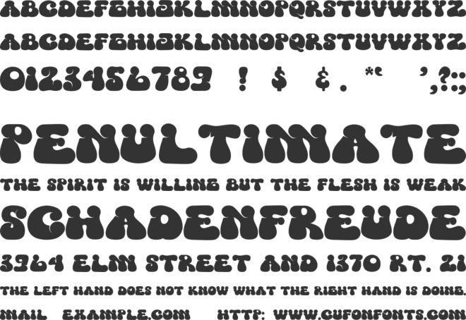 One Dream font preview