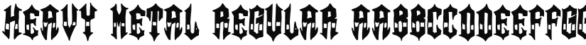 Heavy Metal font download