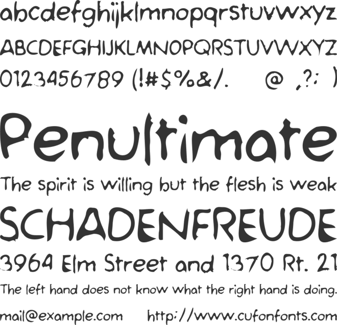 Yoko Ink font preview