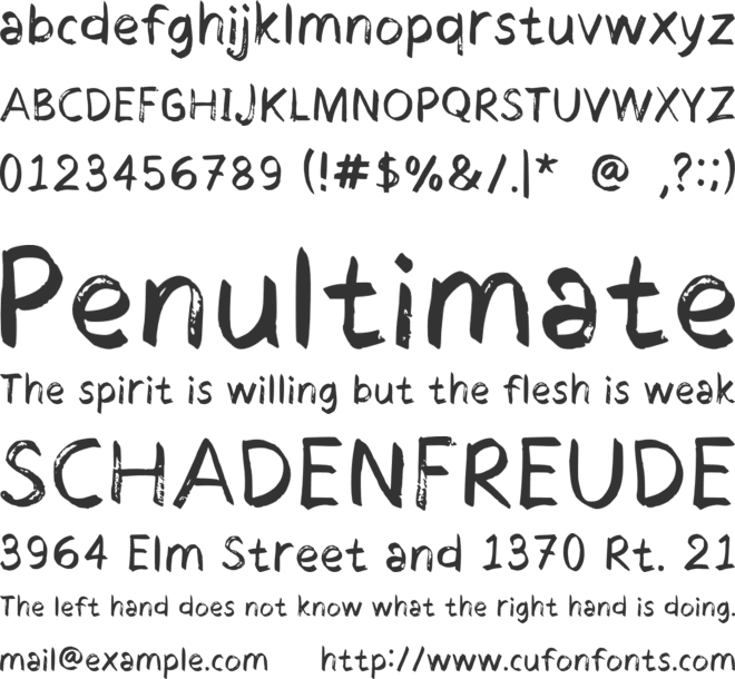 Brush Story font preview