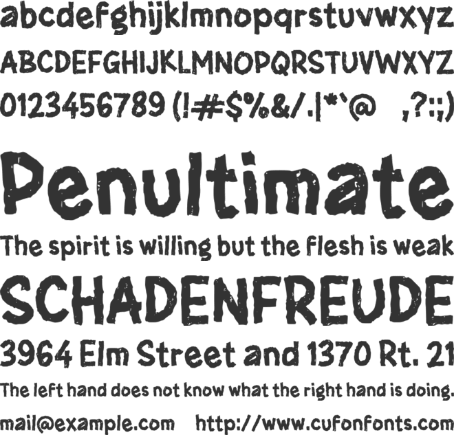 h Helpa font preview