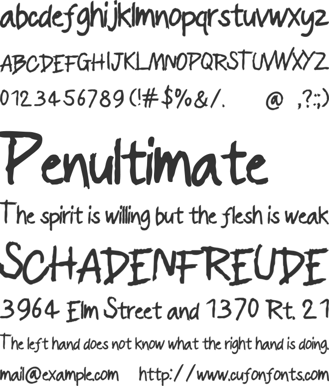 Vamsteino font preview