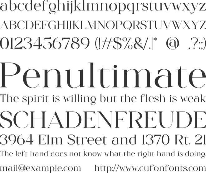 Glyce font preview