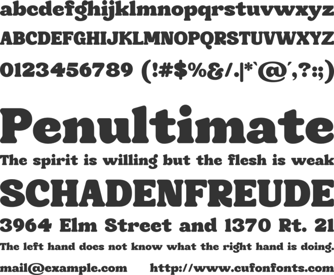 Rodancy font preview