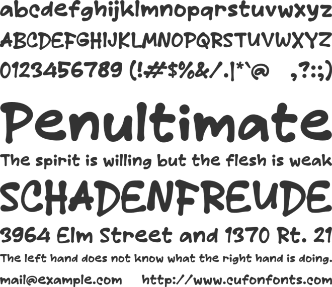 Qafilor font preview