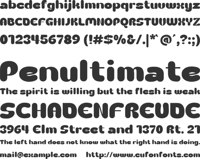 Chola Boba font preview