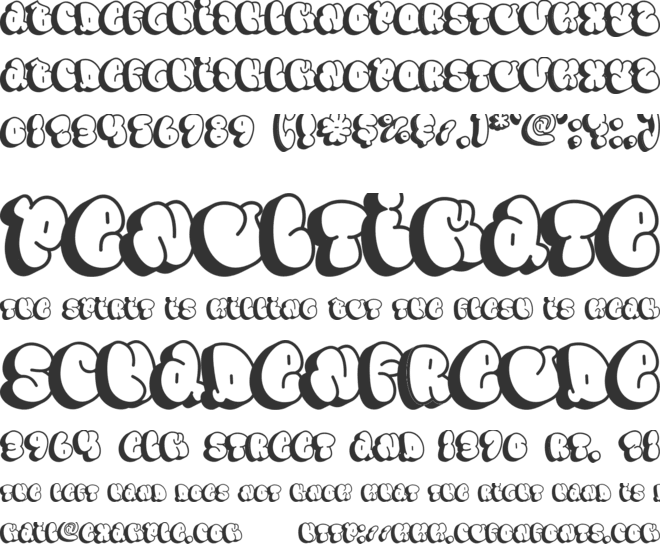 Zybo Pop Deco font preview