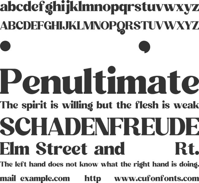 Hefton font preview