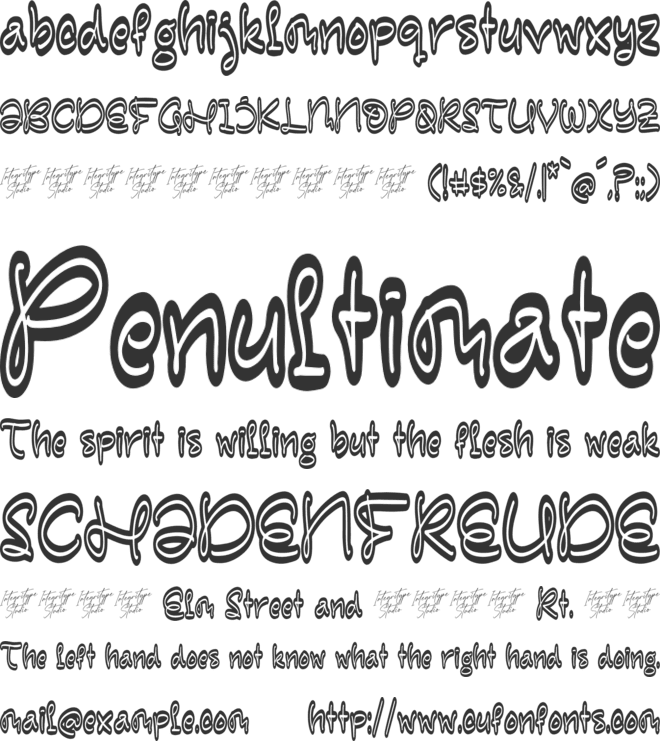 Journey Whiskers font preview