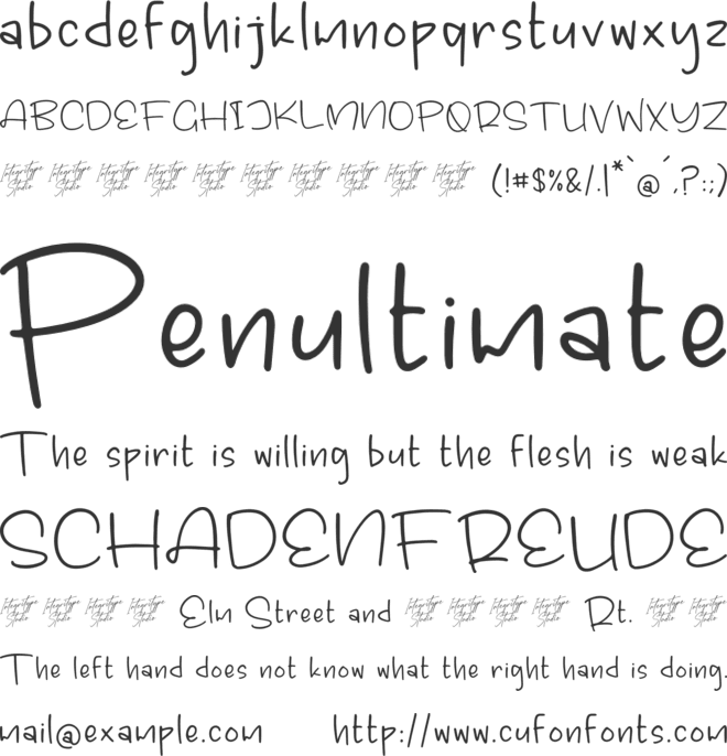 Friendly Amigos font preview