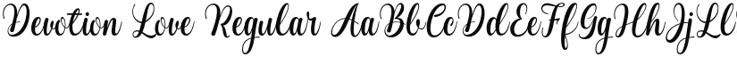 Devotion Love font download