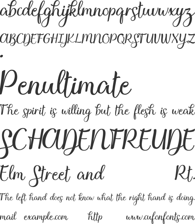 Chatarina font preview