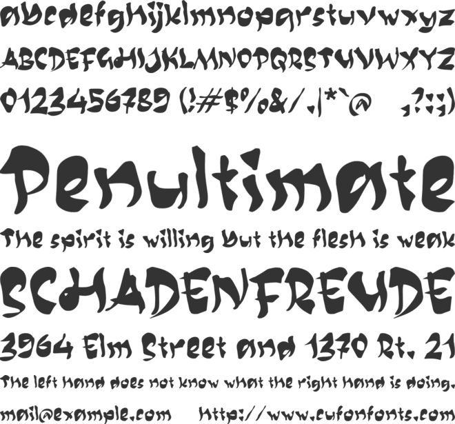 Qashion font preview