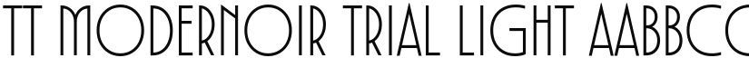 TT Modernoir Trial Light font