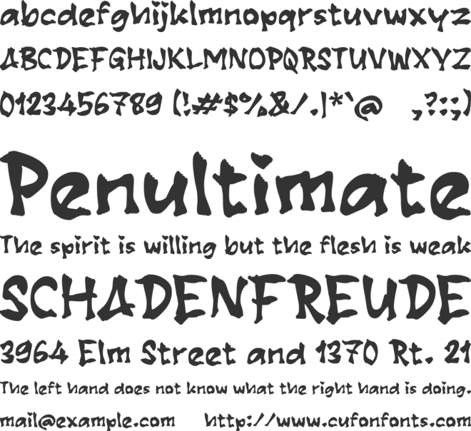 Qaoquin font preview