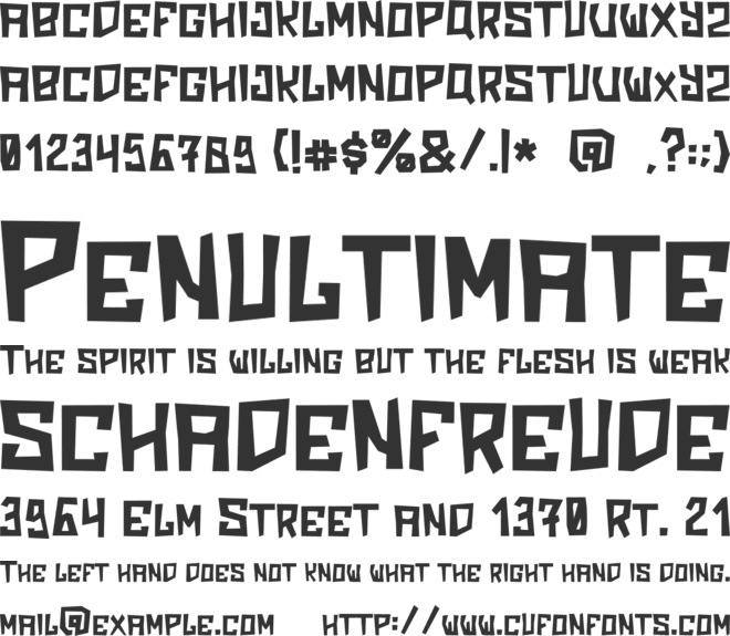 HISTOY STACO font preview