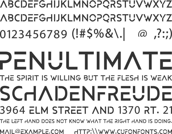 Saint And Social font preview