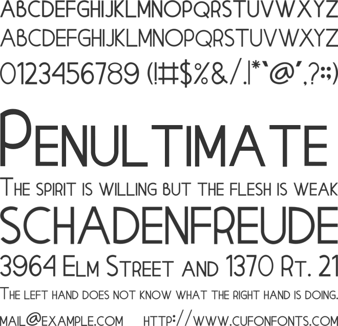 WICKY JAVICK font preview