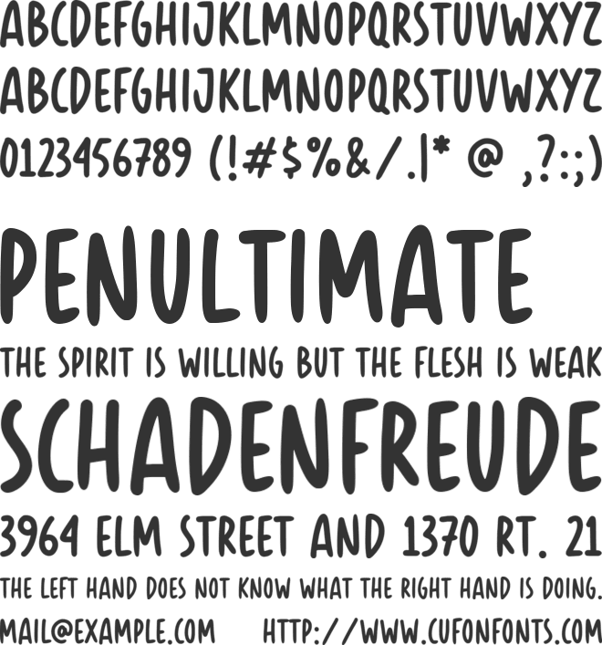 Kitchen Whisker font preview