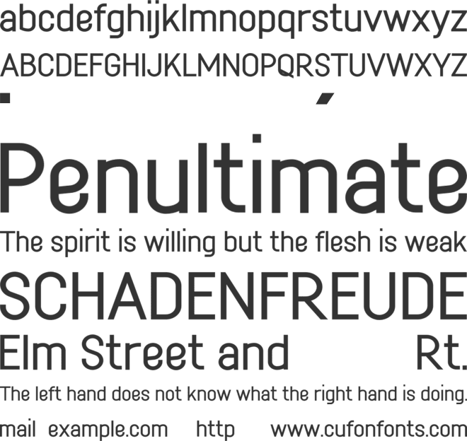 Cult VP font preview