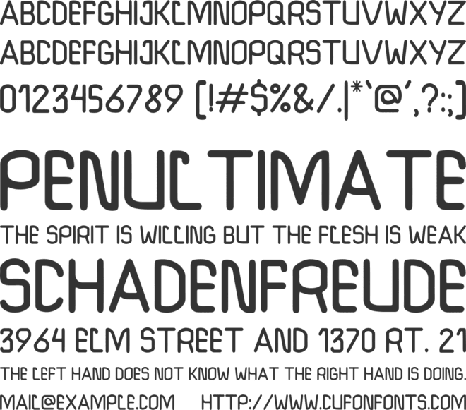 Borekids font preview