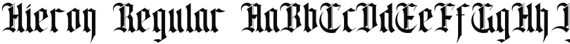 Hieron font download