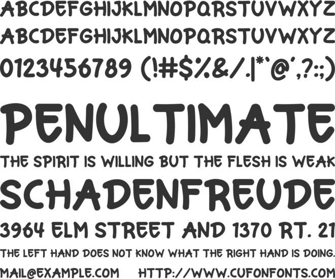 Deeps font preview