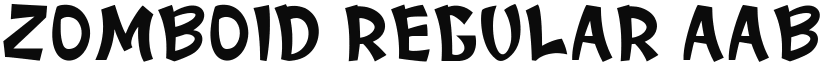 Zomboid Regular font