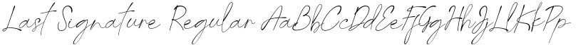 Last Signature Regular font