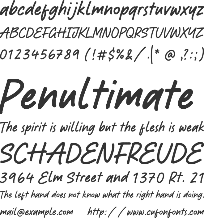 Richglory font preview