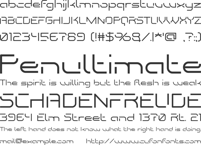 MIND CONTROL font preview