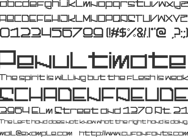 Fuego5000 font preview