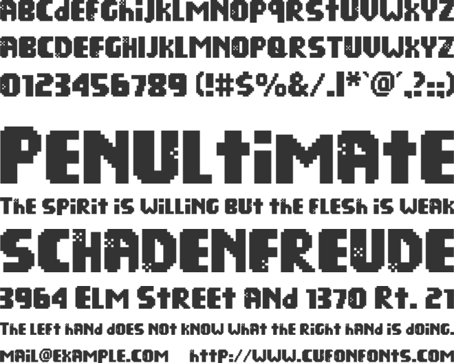 Kill Bad Cafe font preview