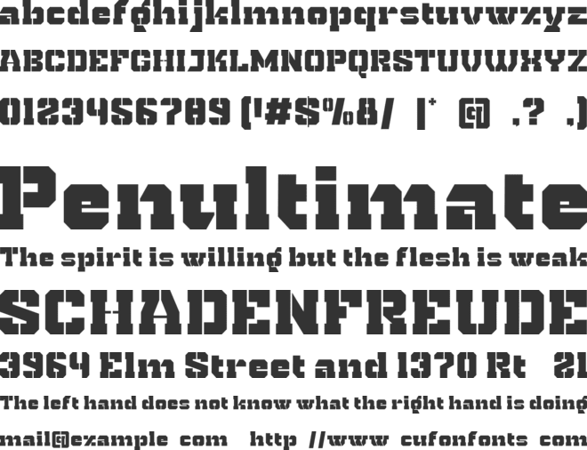 roktone font preview