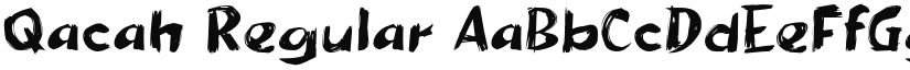 Qacah Regular font