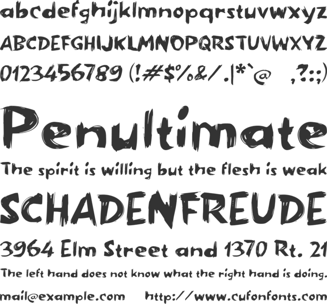 Qablade font preview